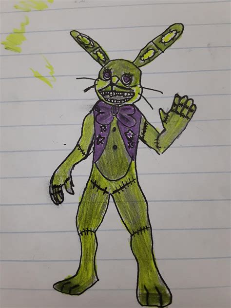 I Tried To Draw Glitchtrap With Limited School Supplies Purple Marker