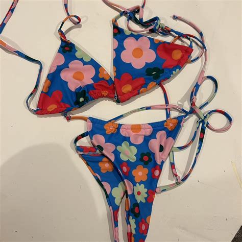 Flower Bikini Set Beach Summer Swim Depop