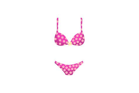 Pink Polka Dot Bikini Graphic By Info Natastudio Creative Fabrica