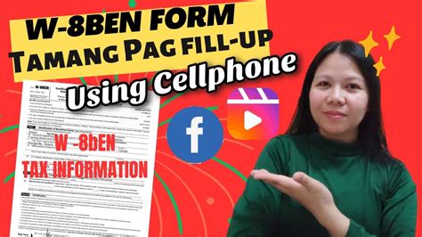 Tamang Pag Fill Up Ng W Ben Form Sa Facebook Reels Using Cellphone