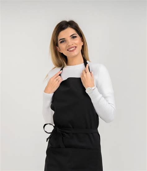 ᐉ Фартук с нагрудником Vsetex Latte Короткий Черный (7195426) • Купить ...