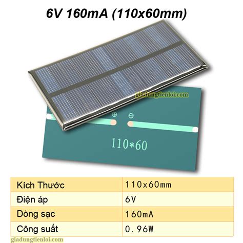 Tấm Pin Năng Lượng Mặt Trời Nạp điện 1v2v3v6v Solar Panel Mini Gia