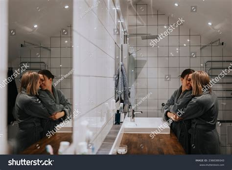 Lesbian Couple Bathroom Images Stock Photos D Objects Vectors Shutterstock