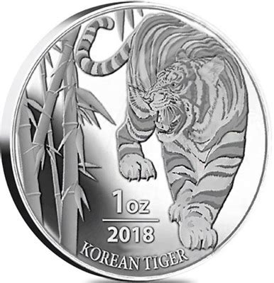 Oz South Korea Tiger Silver Medal Direct From Mint Roll Ebay