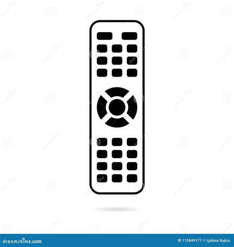 Tv Remote Control Icon Stock Illustration Illustration Of Plastic