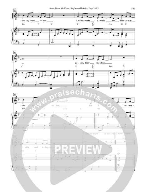 Jesus Draw Me Close Sheet Music PDF Rick Founds PraiseCharts