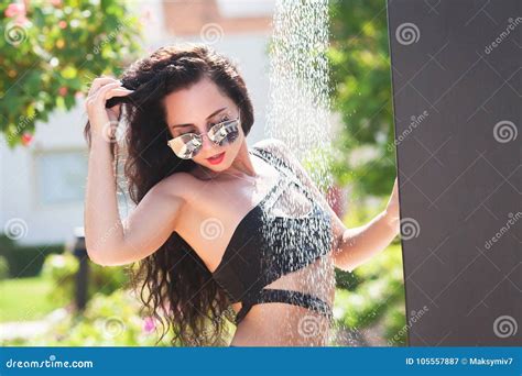 Beautiful Woman With Fit Body In Fashion Bikini Swimwear Stock Image Image Of Glamour Bikini