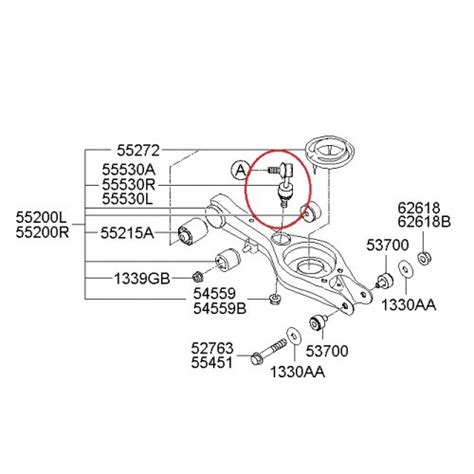 HYUNDAI / KIA - LINK ASSY-REAR STABILIZER [555303R000]