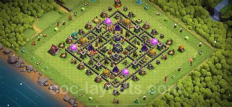 Best Anti 2 Stars Base Th9 With Link Hybrid 2023 Town Hall Level 9 Base Copy 227