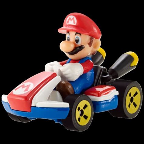 Mattel Hot Wheels Mario Kart Vehicle 4 Pack Set Of 4 Fan Favorite Characters With Exclusive