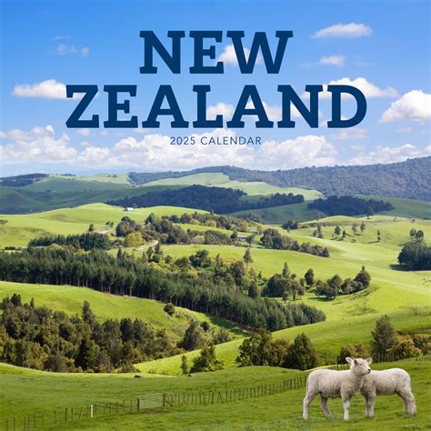 New Zealand 2025 Calendar - Paper Pocket