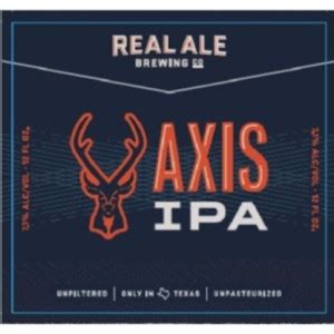 real ale axis ipa  bbl partybarn
