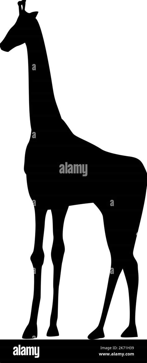 African Giraffe Animal Silhouette Stock Vector Image And Art Alamy