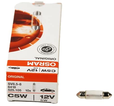 6418 Osram - Лампа накаливания C5W 12V 5W 6418 - купить, цена | EXIST.UA