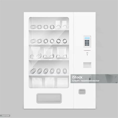 Макет Автомата По Продаже Закусок — стоковая векторная графика и другие ...