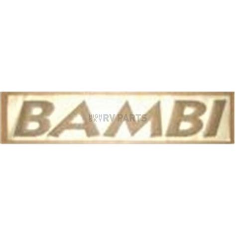 Logo Bambi Raised Black - 386092 | highskyrvparts.com