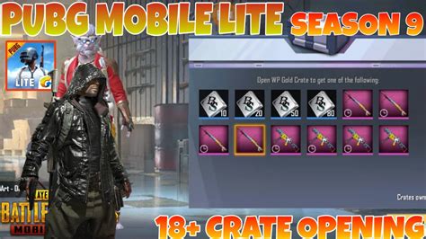 Pubg Mobile Lite Season Wp Gold Crate Opening Pubg Lite Season