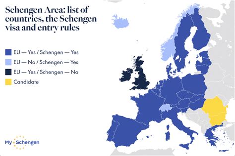 Schengen Area: a List of Membership Countries, Schengen Visa and Entry ...