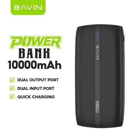 Bavin Pc Mah Slim Portable Size Powerbank Dual Input And Output