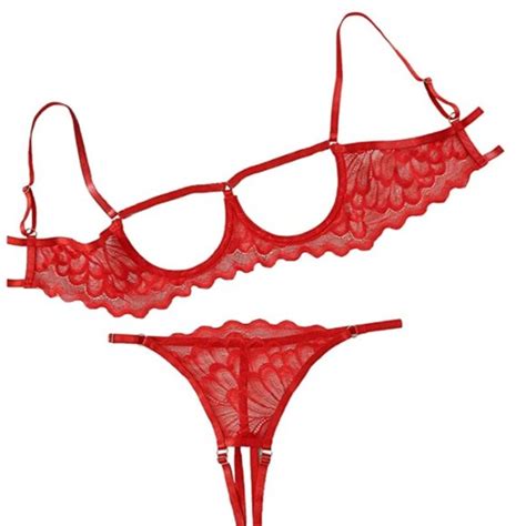 Boutique Intimates Sleepwear Sexy Underwire Floral Lace Sheer Lingerie Set Poshmark