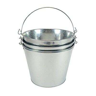 Quart Galvanized Pail Beer Bucket X X Inches Pack Of Ebay