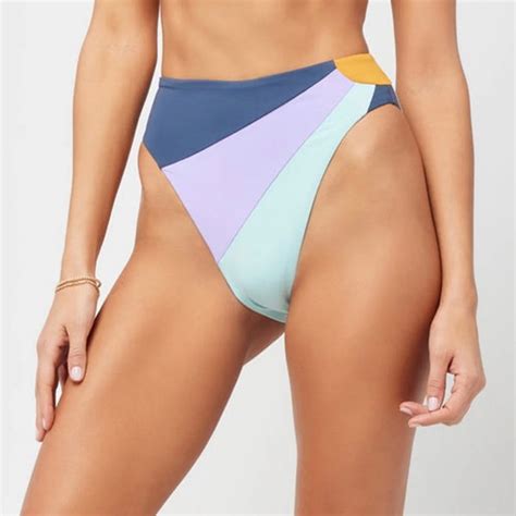 L Space Swim Nwt Lspace Luca Sunburst High Waist Bitsy Bikini Bottoms Poshmark
