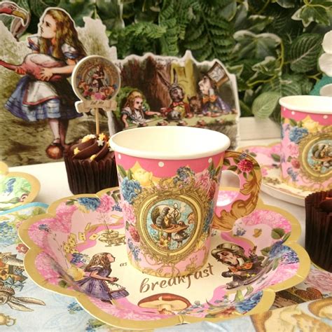 Alice In Wonderland Party Supplies Set Great For Mad Hatter Etsy