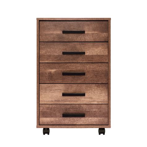 Millwood Pines Adalat 5 Drawer Mobile Vertical Filing Cabinet Wayfair Canada