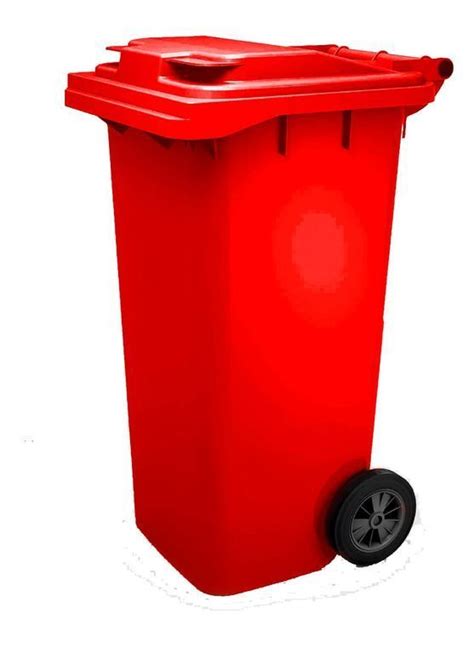 Контейнер мусорный, 120л, красный, цена 2 500 руб. – Купить в интернет ...
