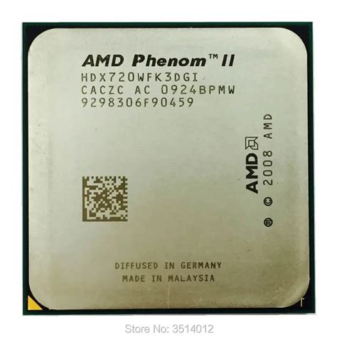 AMD Phenom II X3 720 X3 720 2.8 GHz Three Core CPU processor ...