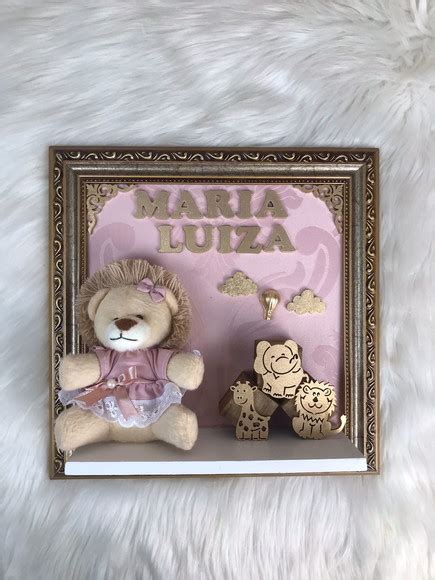 Quadro Safari Leão Nude Fundo Nude Elo7 Produtos Especiais