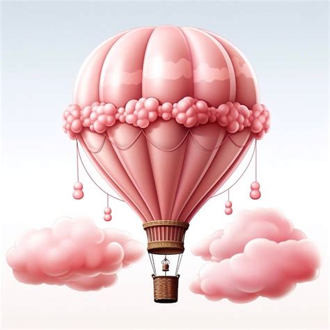 Premium Photo Pink Hot Air Balloon