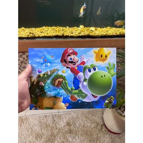 Quadros Decorativos Em MDF Laminados Yoshi Super Mario Shopee Brasil