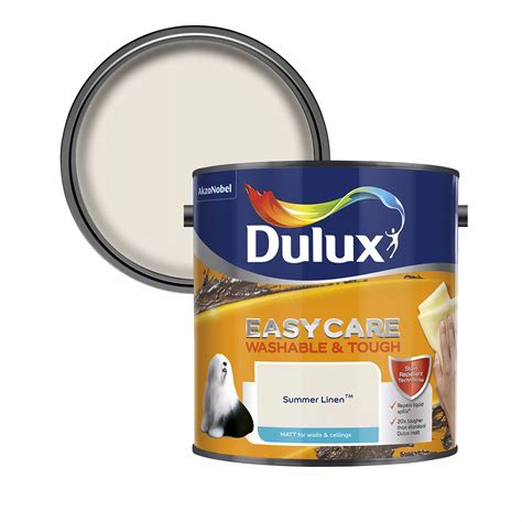 Dulux Easycare Summer Linen Matt Emulsion Paint 2 5l Departments Diy At Bandq