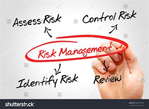 Risk Management Process Diagram Chart Business Stock Photo 289735199