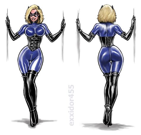 Sue Storm Fantastic Catwoman Front And Back By Exxidor Hentai Foundry