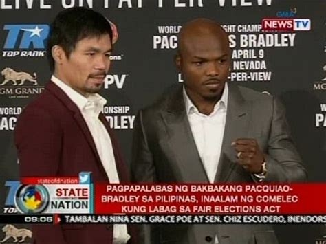 Pagpalabas Sa Laban Ni Pacquiao Na Sumabay Sa Campaign Period Noong