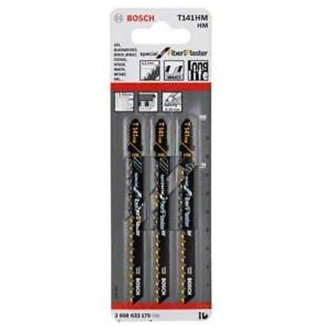 2608633176 BOSCH T341HM ใบเลื่อยจิ๊กซอว์ตัดไฟเบอร์ซีเมนต์ (5 ใบ/แพค ...