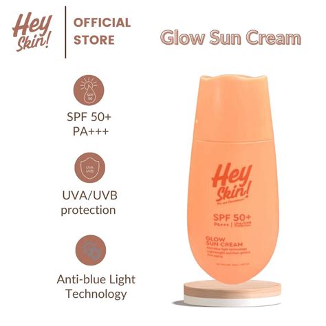 Hey Skin Glow Sun Cream SPF 50 PA UVA UVB Protection Lazada PH