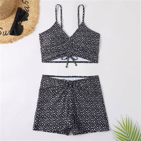 Sexy Casual Bikini Set Ruched Two Piece Swimsuit Plus Size Piece Beachwear Maillot De Bain