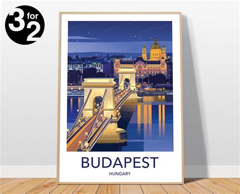 Budapest Hungary Travel Poster / Budapest Travel Print – George Travel Art