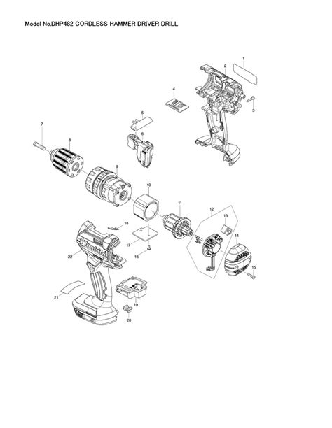 Makita Cordless Drill Parts Diagram | Reviewmotors.co