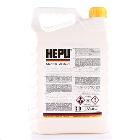 HEPU G11 жовтий концентрат антифризу 5 літрів