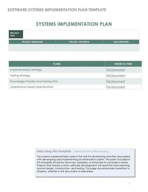 43 Plantillas De Planes De Implementación Paso A Paso Mundo Plantillas