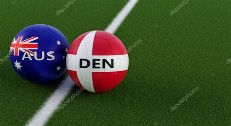 Dinamarca Vs Australia Soccer Match Balones De F Tbol En Australia Y