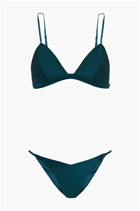 Zimmermann Quilted Triangle Bikini Shopstyle Two Piece Swimsuits