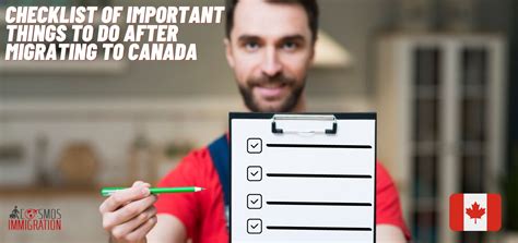 Checklist Of Important Things To Do After Migrating To Canada