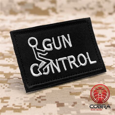 Gun Control Military Patch Velcro Military Airsoft