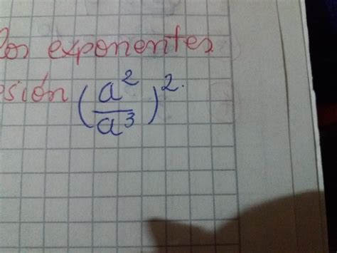 Aplicando Las Propiedades De Los Exponentes Simplifique La Siguiente