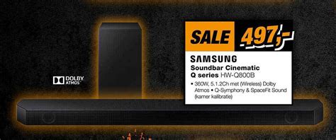 Samsung Soundbar Cinematic Q Series Hw Q800b Aanbieding Bij Ep